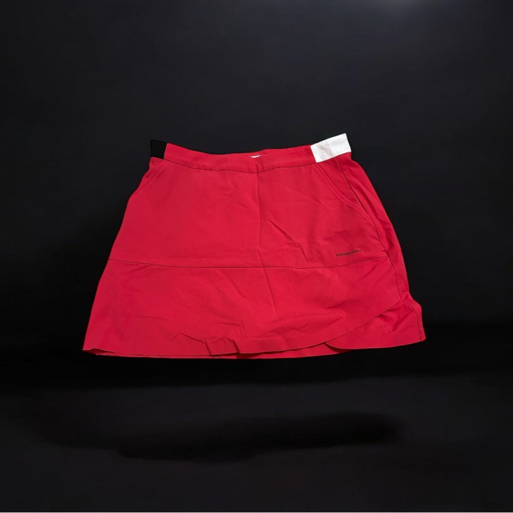 Size 2 Ashworth Golf Skort Pink/White/Blue w/Pockets